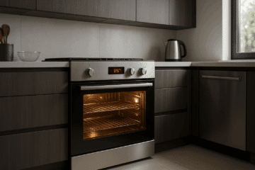 four électrique en marche dans une cuisine