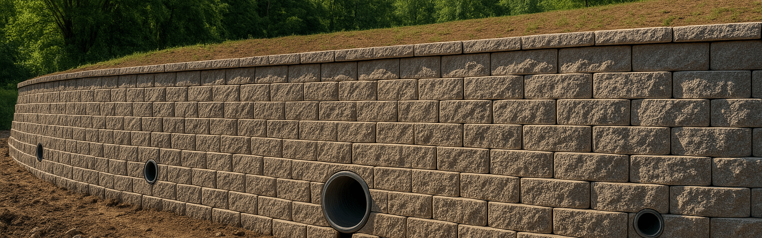 drainage mur de sout&egrave;nement